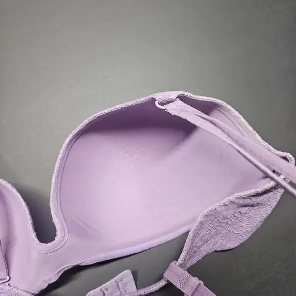Victoria Secret Angels Secret Embrace Womens Bra Purple Lace 38C Padded - Picture 5 of 7